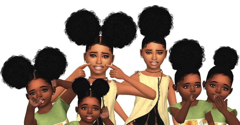 Babygirl Afropuffs | Child & Toddler