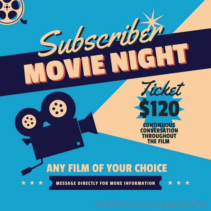 Wanna watch a movie with me? Have my undivided attention whi..