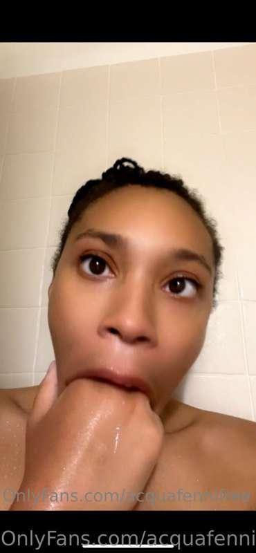 Spitty shower ahegao set 💕 watch me gag my pretty little mou..