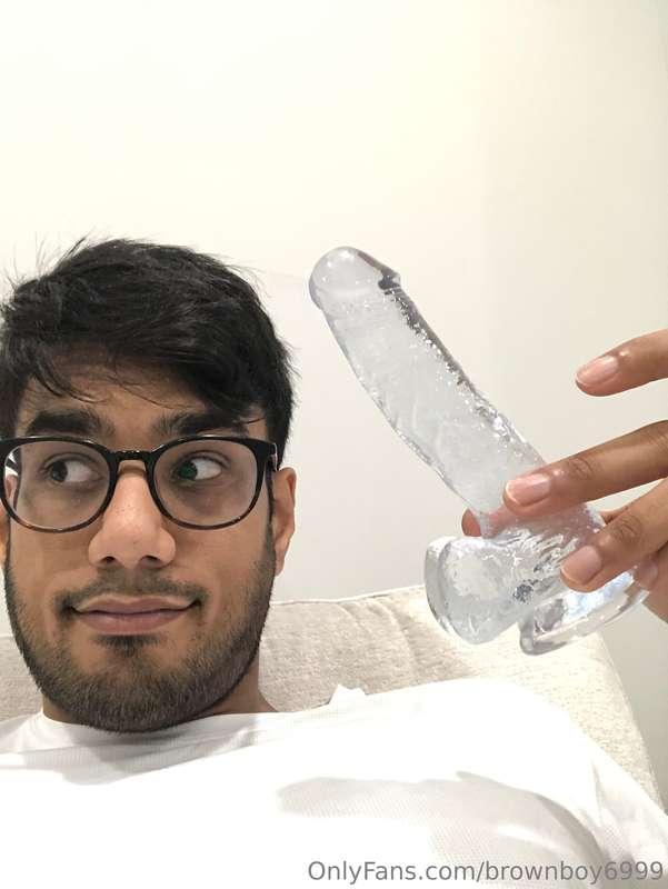 One of my fans got me this dildo…. What should I do first 🤪