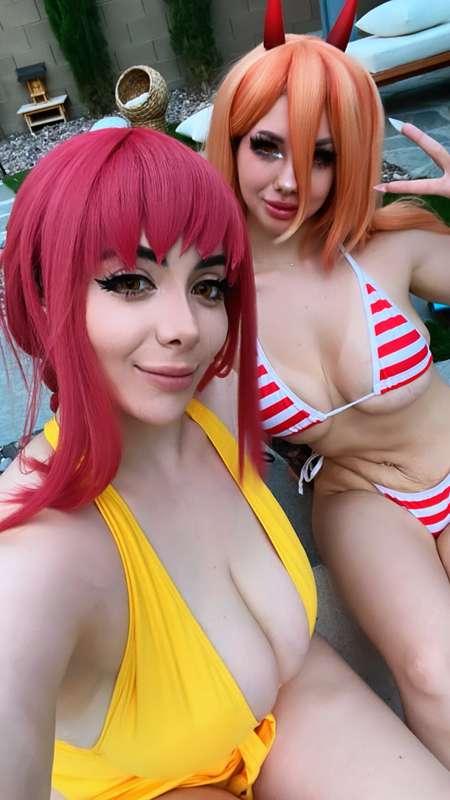 Pool Makima x Power Previews ❤️💥