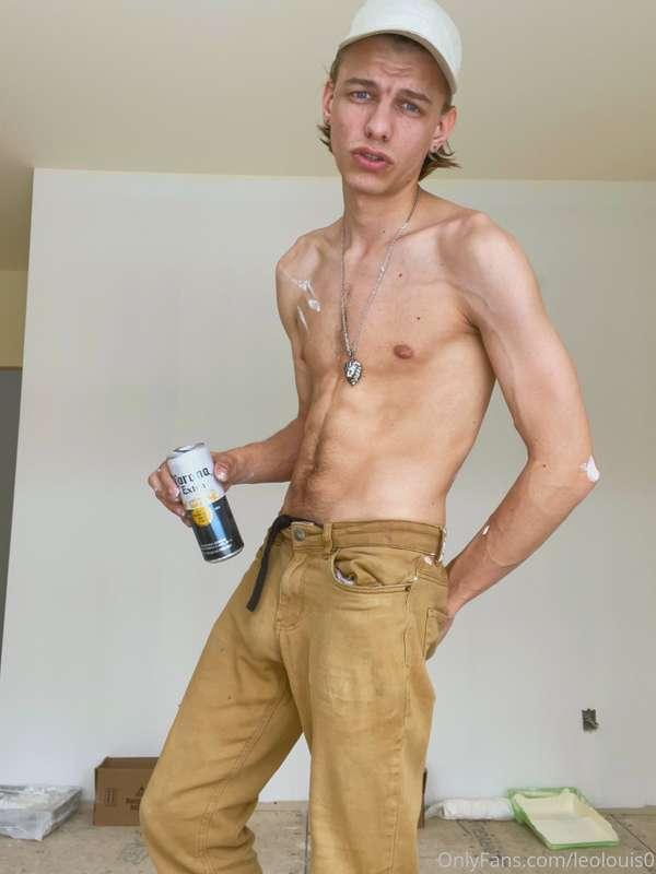 Painted the house today! The second floor gets hot when the ..