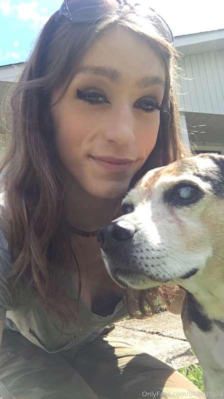 This is my dog peanut! He is almost 16 and living with my mo..