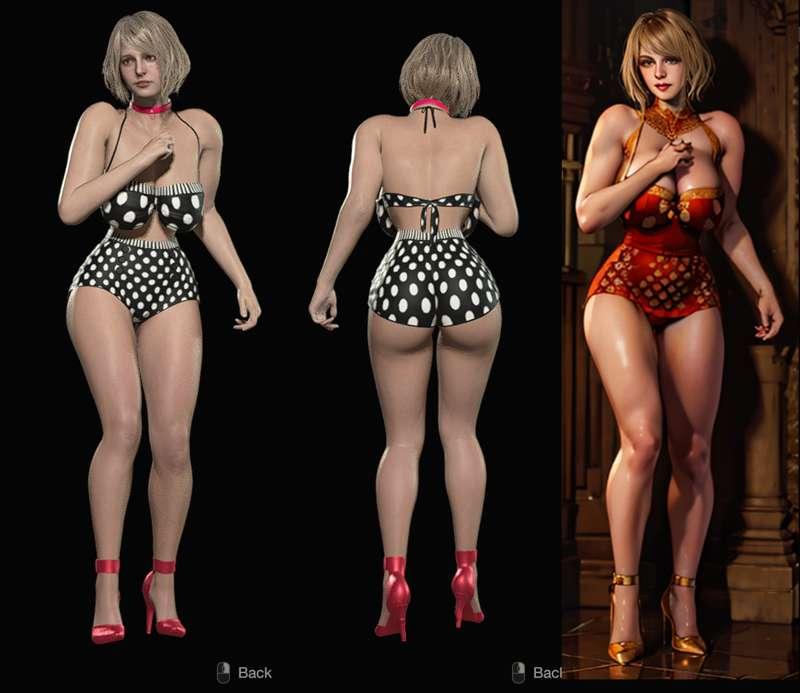Ashley as 80s pinup gril