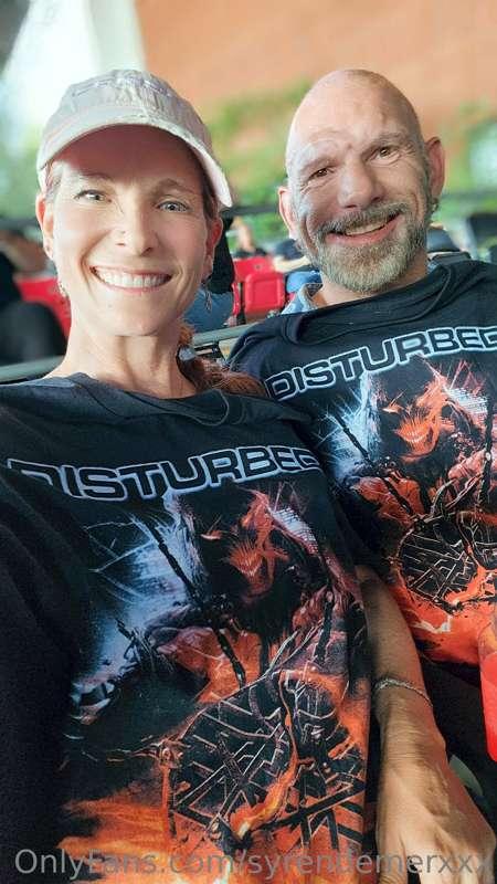 @rickstrongholdxxx & I just sat down for the Disturbed conce..