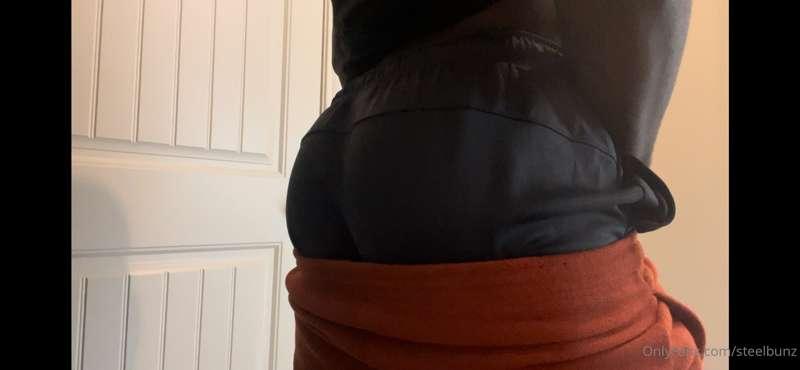Farting in the sweat pants EB49 got me for my birthday.