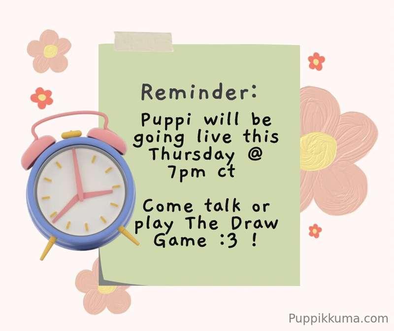 Puppi will be going live this Thursday @ 7pm ct 

Come talk ..