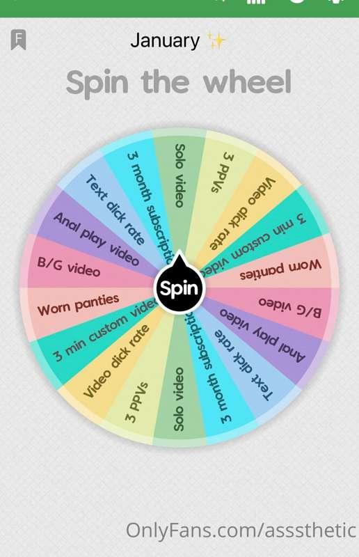 For this month, I added better prizes 😍🤌🏻
1 spin - $10 
2 sp..