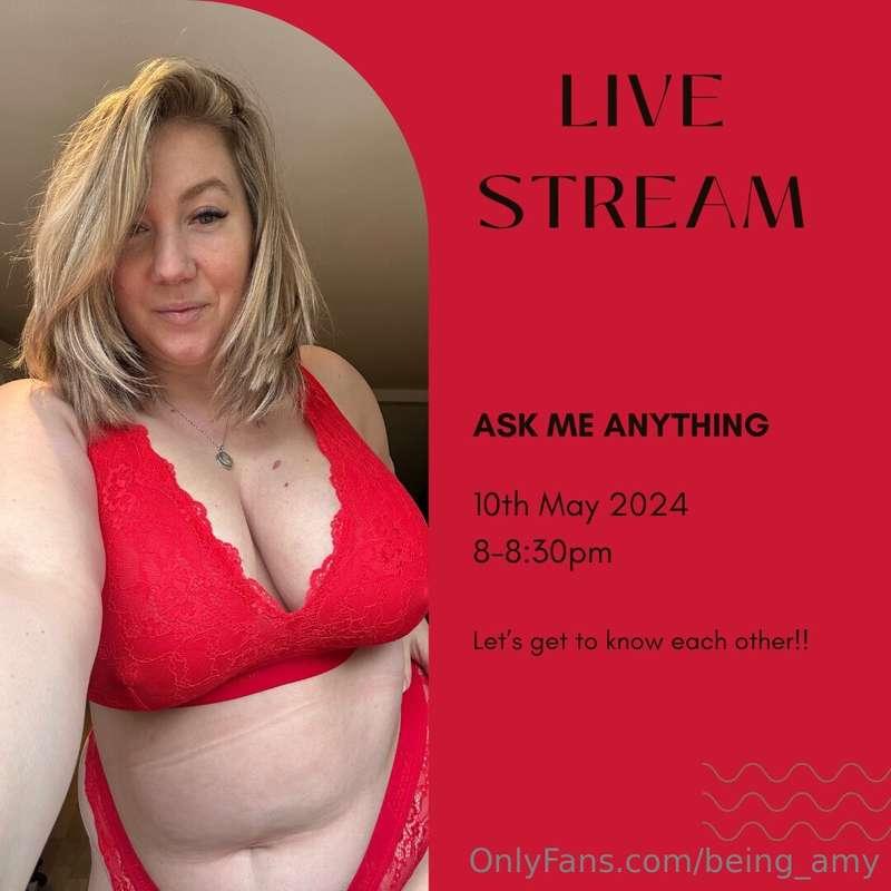 DON'T FORGET I'M LIVE TONIGHT FROM 8 PM GMT!!!  The theme is..