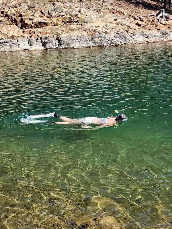 I was having someone take pictures of me snorkeling and we s..