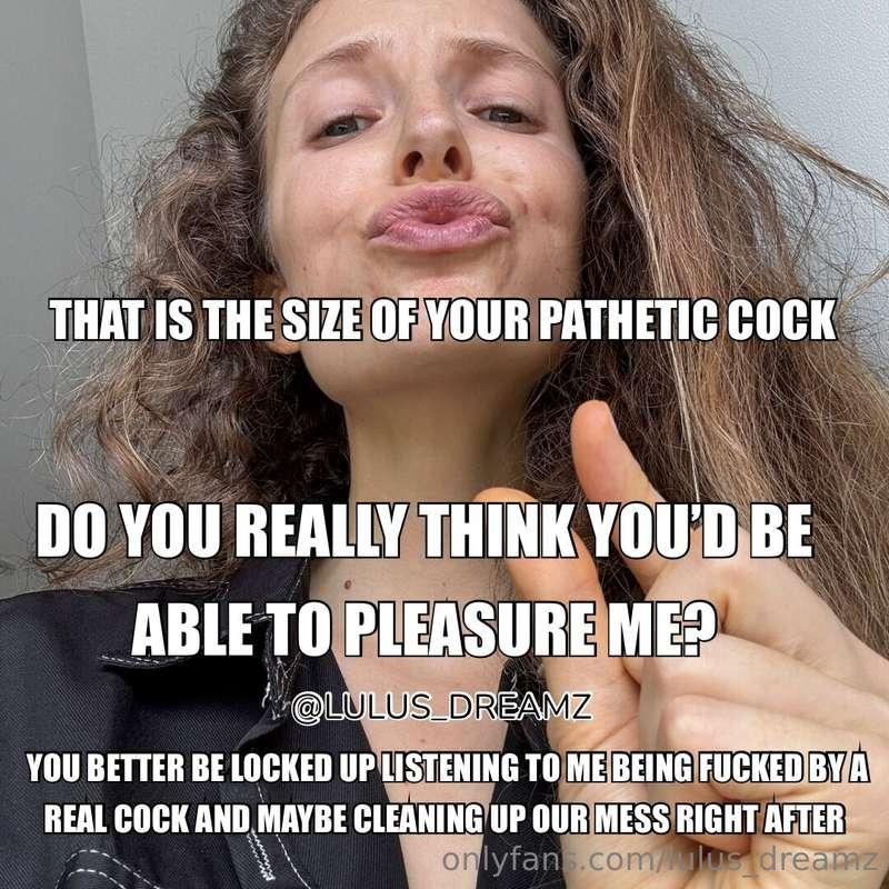 A beta like you has to watch me being fucked by a real cock ..