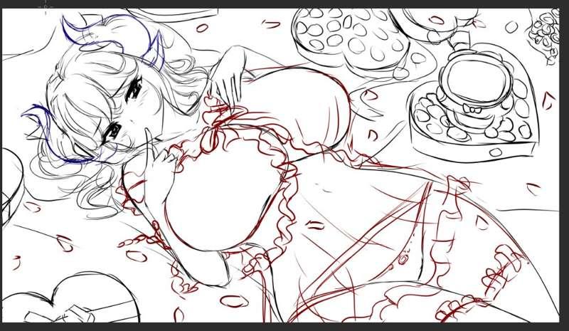 ♡ V-Day Art Sneak Peek ♡