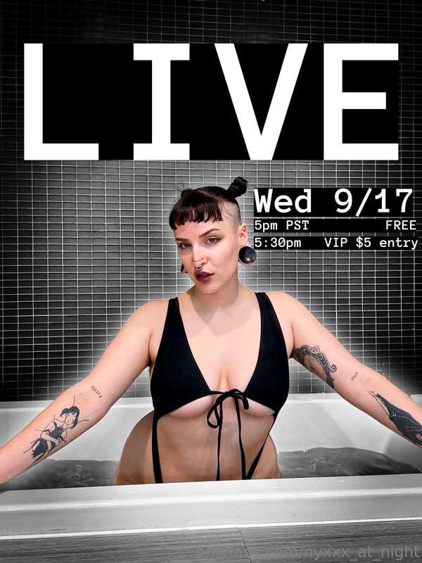 GOING LIVE!TOMORROW FREE @ 5:00 pm PST VIP $5 ENTRY @ 5:30 p..