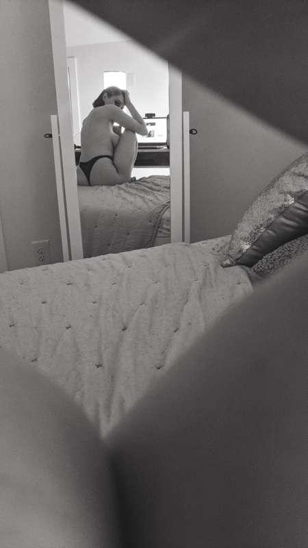 A camgirl in her natural habitat.
