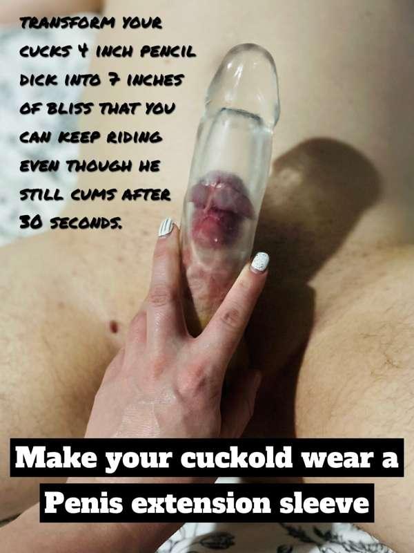 One of the very first cuckold sex toys me and my cuck used w..