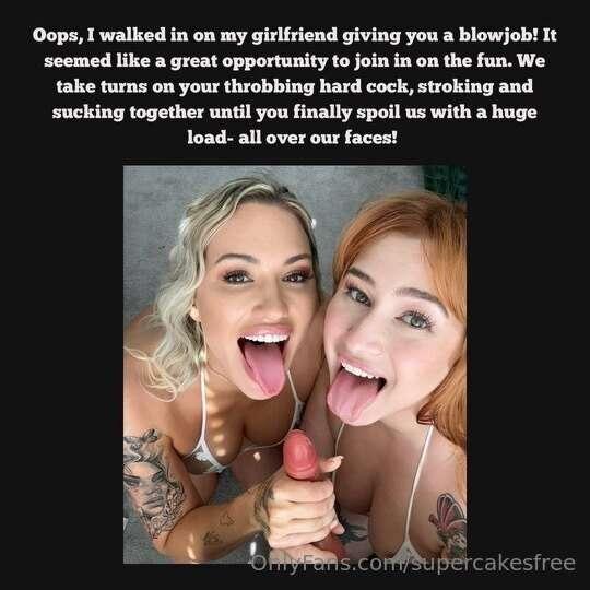## Sucking Cock with Mia I walked in to my friend sucking co..