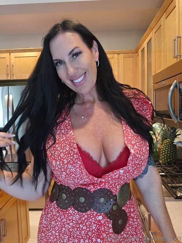 Want to see what's under this dress? 🤔 Join my VIP page now ..
