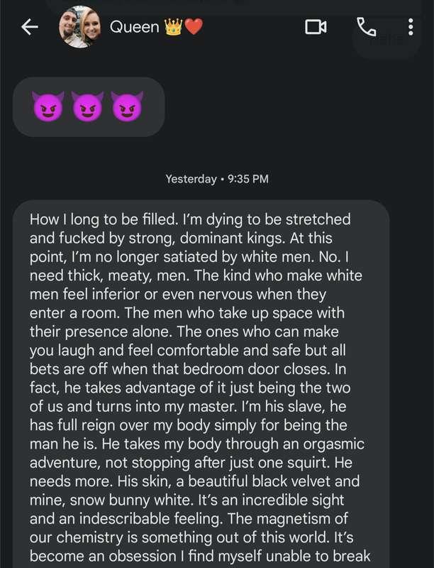 Occasionally I send my Cucky texts messages with my thoughts..