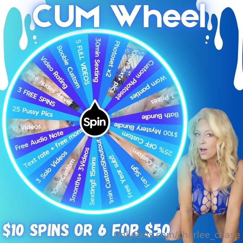💧MY CUM WHEEL IS READY TO BE SPUN!!! What are you waiting fo..