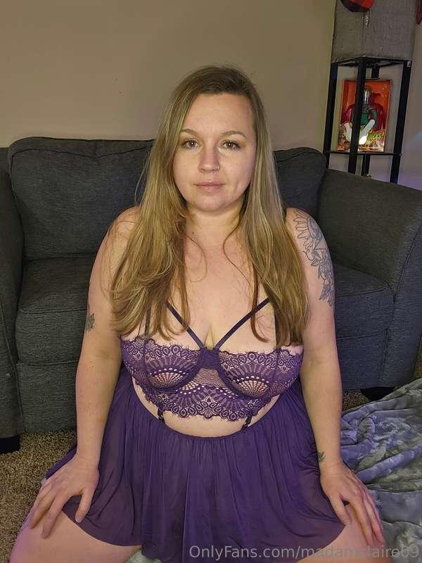 Pretty purple lingerie