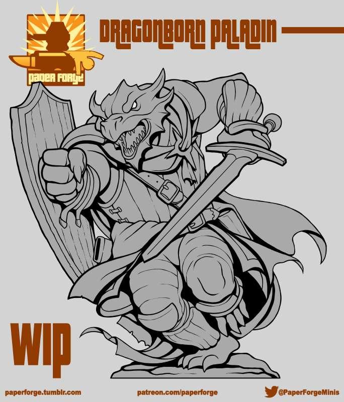 Dragonborn Paladin lines!