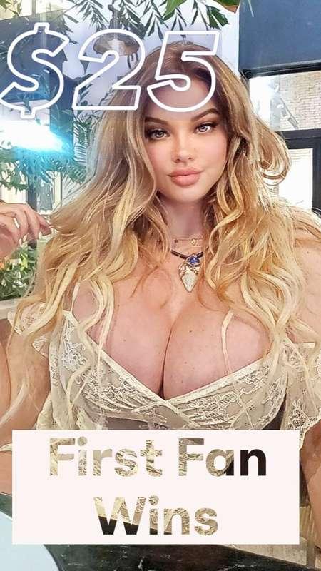 TIP $25 TO WIN 🥇 ARE YOU MY NUMBER ONE FAN 🥹 SEND ME SOME LO..