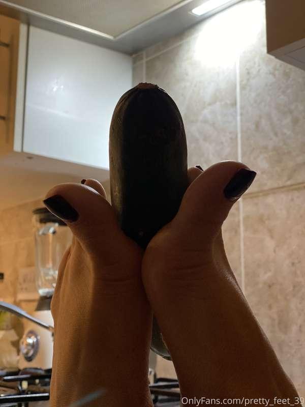 Having fun in the kitchen with this lucky vegetable he gets ..