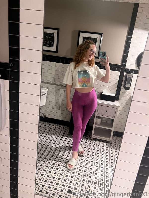 No bra. My tits almost popped out of this shirt so many time..