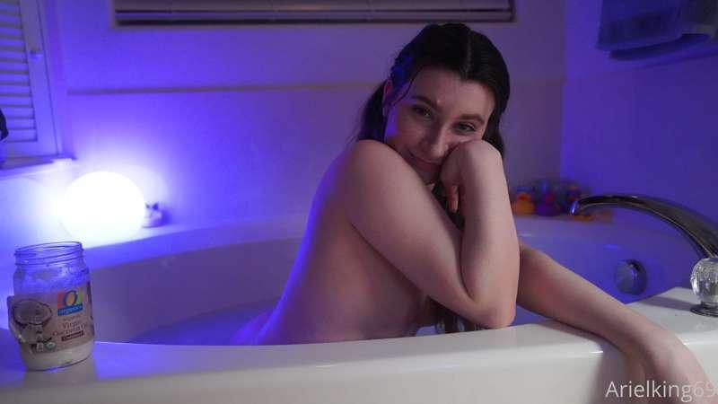 nothing like taking a bath after a long day of masturbating ..