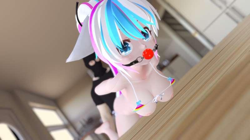 Miko at home have some "ROUGH" play