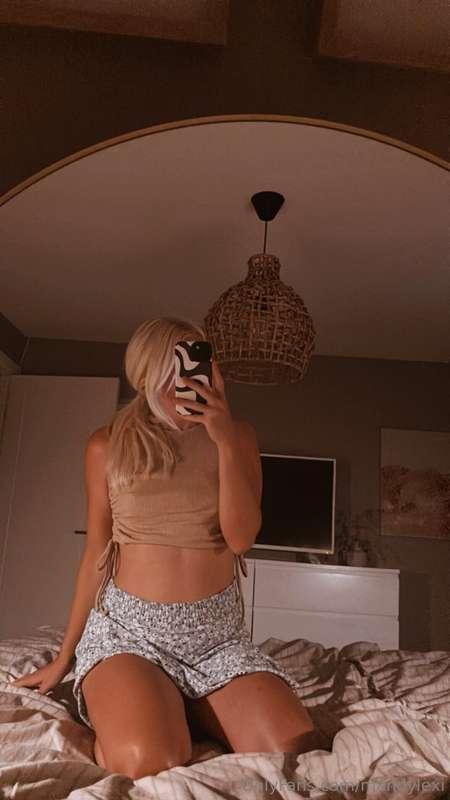 Do i have panties on? 😌What’s your guess