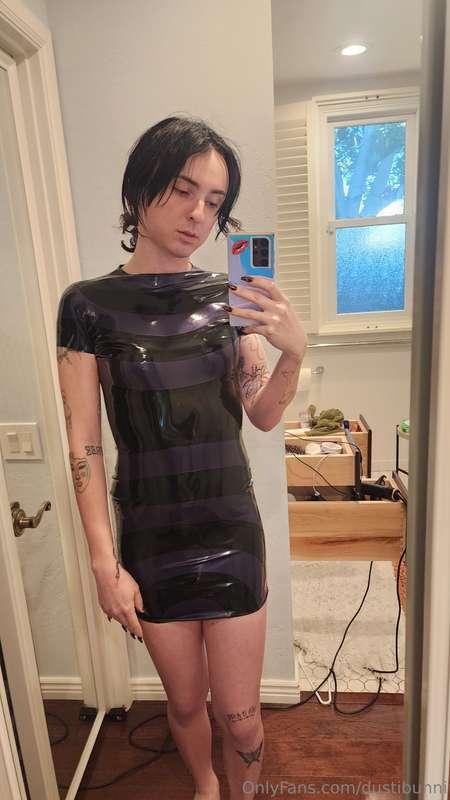 More latex? more latex 😈 ordered my first latex cat suit thi..