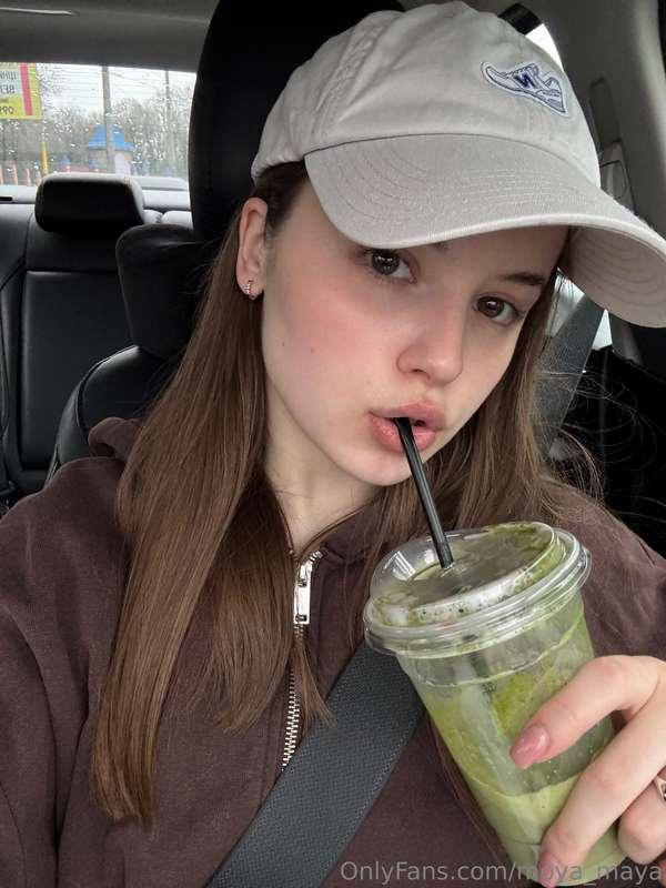 Matcha latte. Yes, I am crazy 🤪
