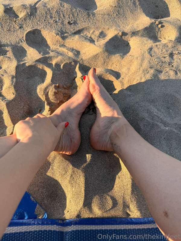 Sandy, sweaty 
