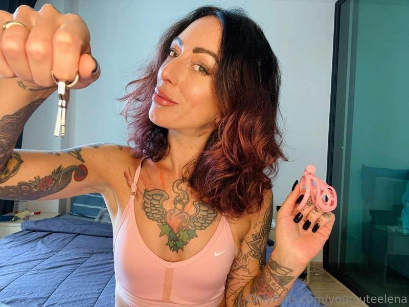 Your cock will be forever locked while my pleasure is the on..