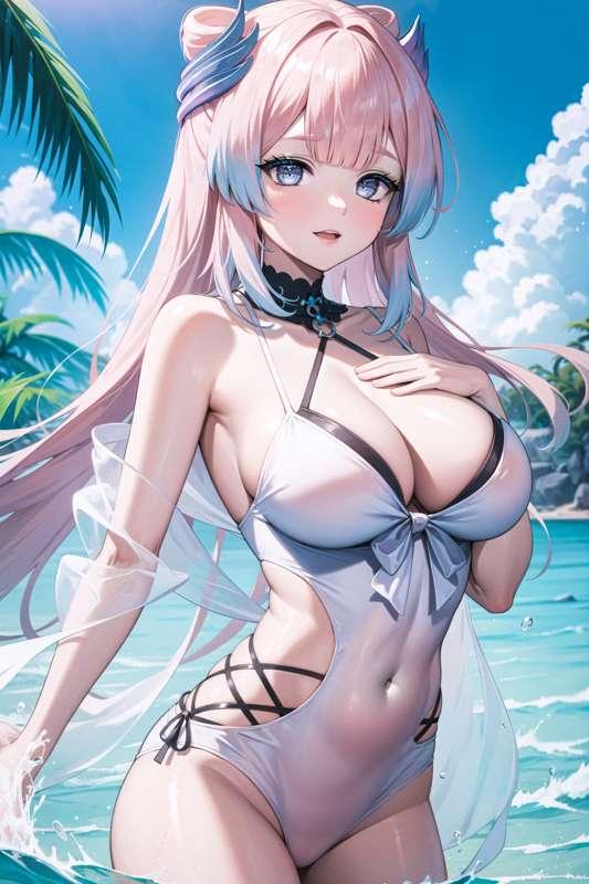[Exclusive] Kokomi at the beach 👀