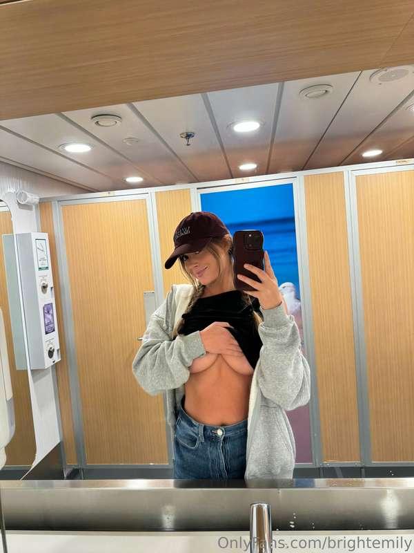 this is me on a ship yesterday 🛥️ sneakily taking photos for..