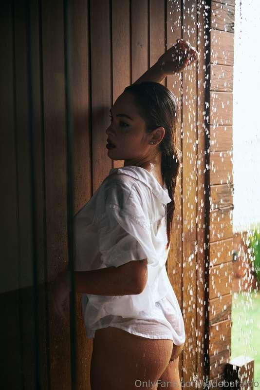 Feeling every drop like a kiss on my skin