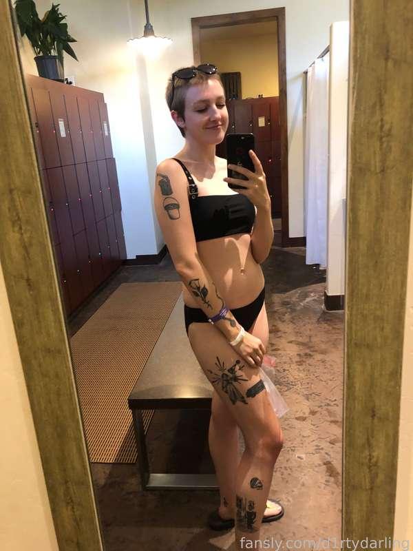 On vacation! Where would you take me swimming? #tattooedbabe #tattooedwomen #altgirl