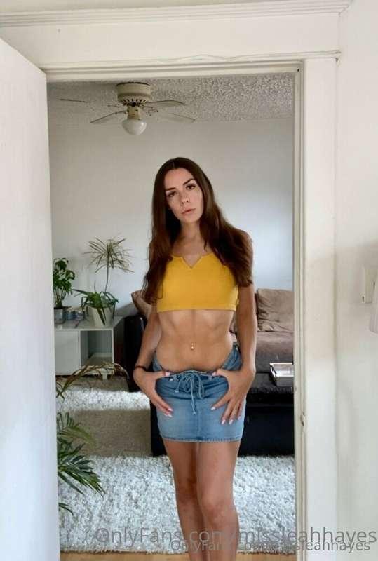 Why denim skirt? Easy access 😈