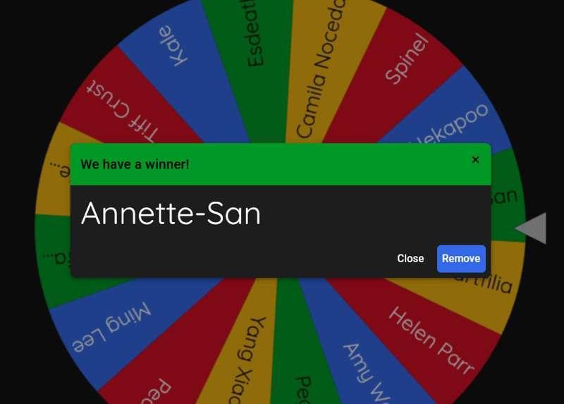 Raffle 3 winners 
