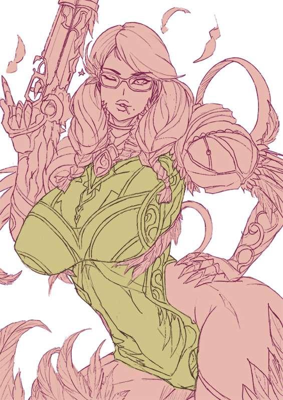 FANART : Grace Bayonetta [SKETCH /SFW]