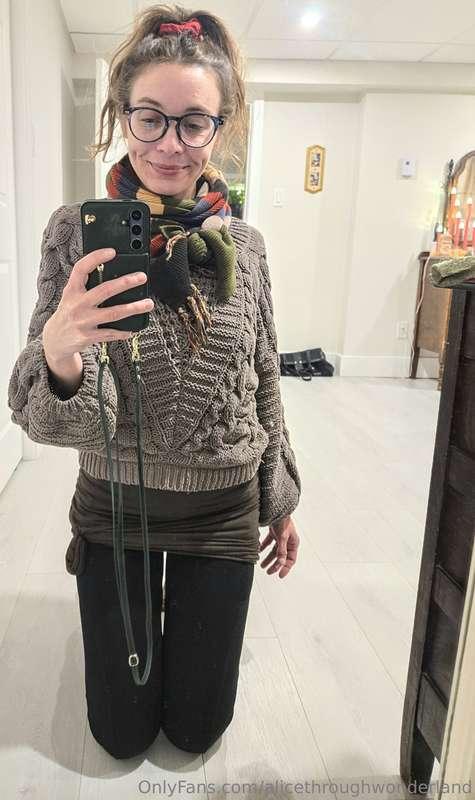 Today's outfit... in Canada, you have to try and be warm and..