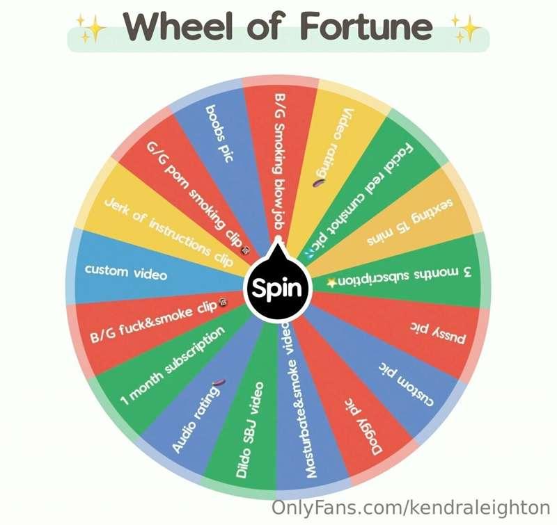 😍NEW GAME FOR OUR HOT PAGE, BABIES‼️😍

This wheel can offer ..