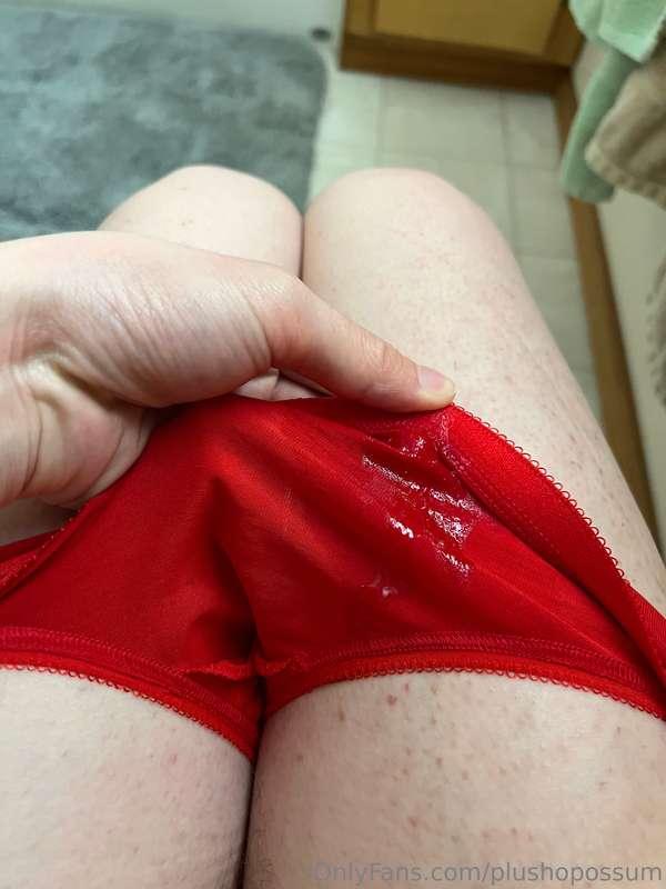 Quite the... average amount of pre that leaks into my pantie..