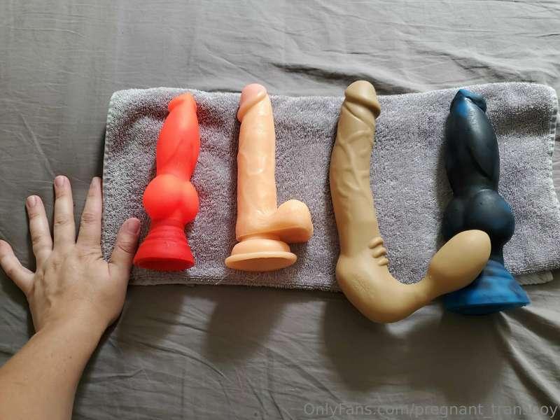 Here are the 4 toys I'll use in my next video for some "push..
