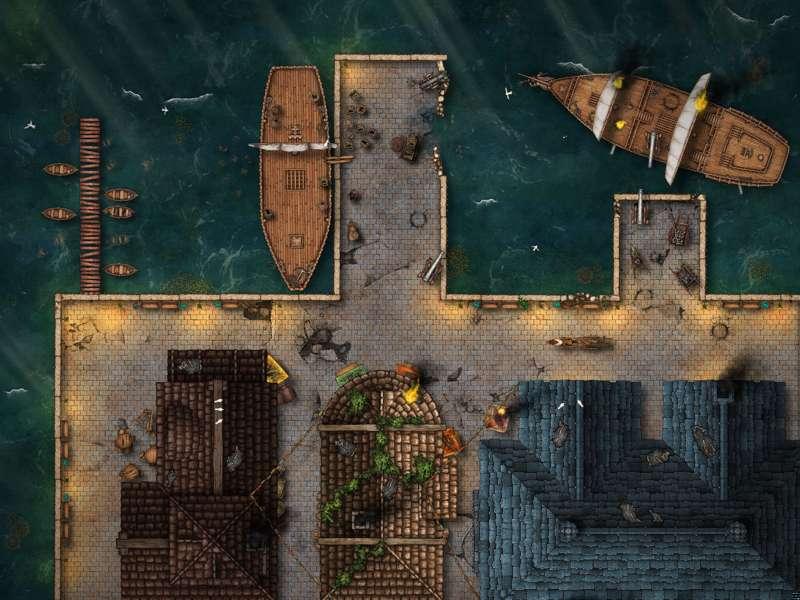 Wharf / Docks under attack