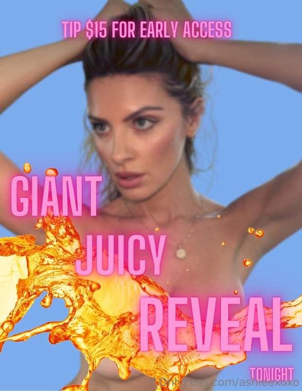 I’ve got something super intimate planned for you tomorrow, ..