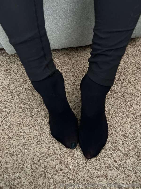 Love wearing tights under my leggings in winter. Keeps me so..