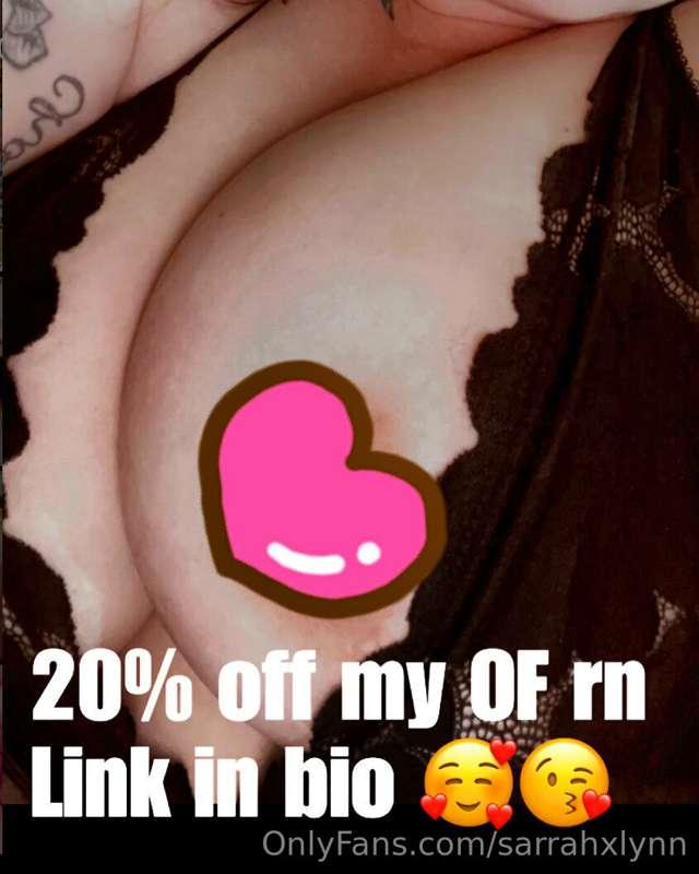 20% off with no paywall. Over 300 posts. Sub to me b4 they a..